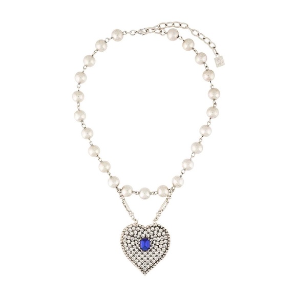 DANNIJO Mercer Crystal Heart Necklace NWT - Picture 9 of 16